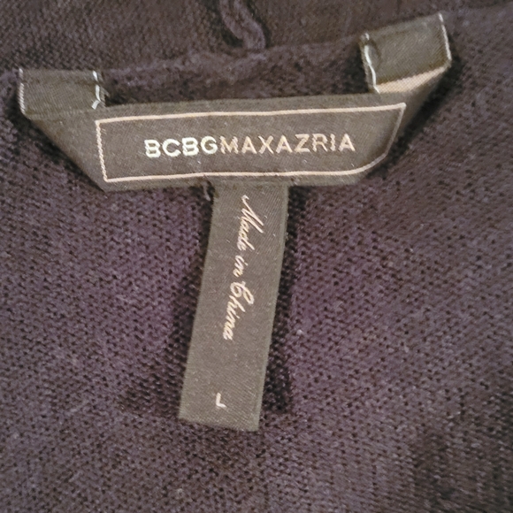 BCBGMAXAZRIA Womens L Long Sleeve Cardigan With Waist Tie - Picture 4 of 4
